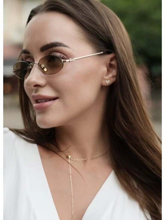 NEW MIU MIU MUA54S ZVN10R OVAL CREAM GOLD SUNGLASSES MIU MIU MU A54S ZVN10R main image 12